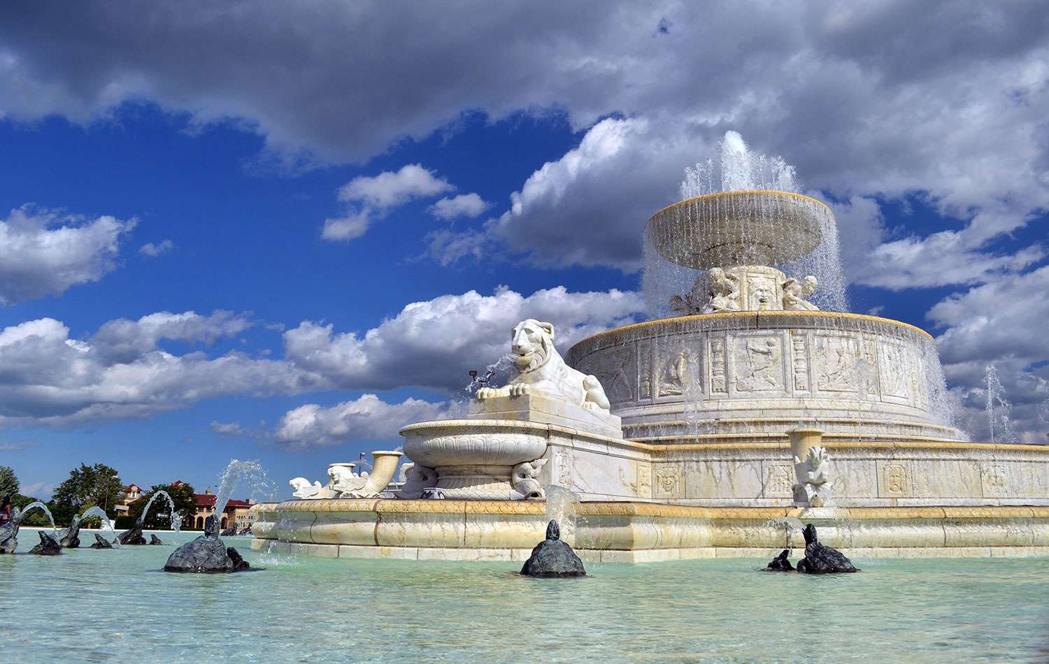 James Scott Memorial Fountain on Belle Isle in Detroit